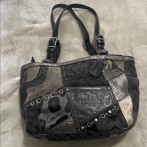 Coach Patchwork Shoulder Bag - vintage tote - Picture 1 of 16